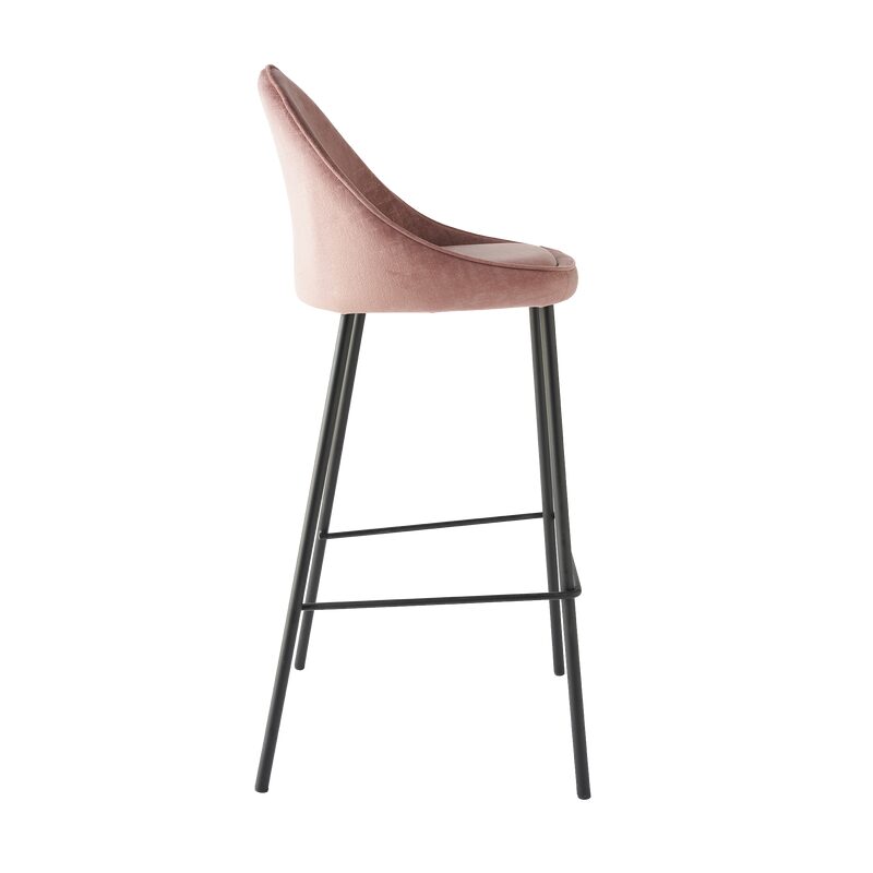 Tabouret de bar CAITLYNE coloris rose