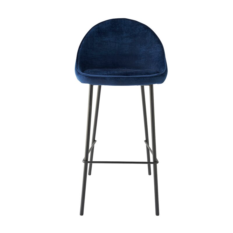 Tabouret de bar CAITLYNE coloris bleu