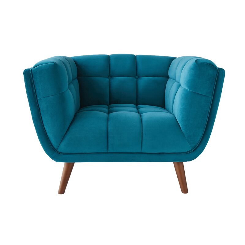 Fauteuil COREY coloris bleu canard