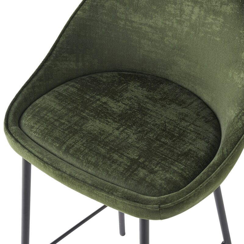 Tabouret de bar CAITLYNE coloris vert