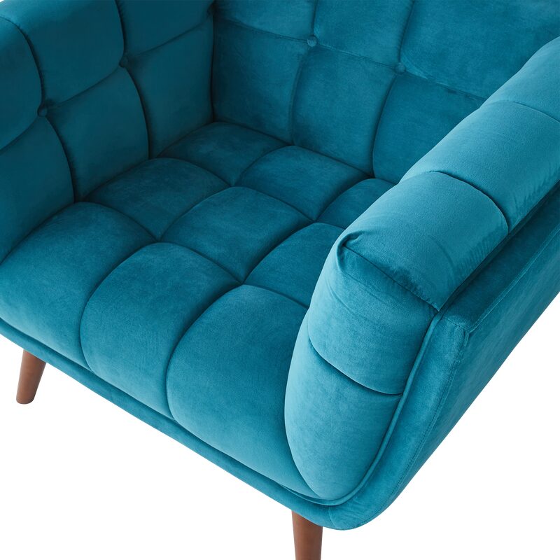 Fauteuil COREY coloris bleu canard
