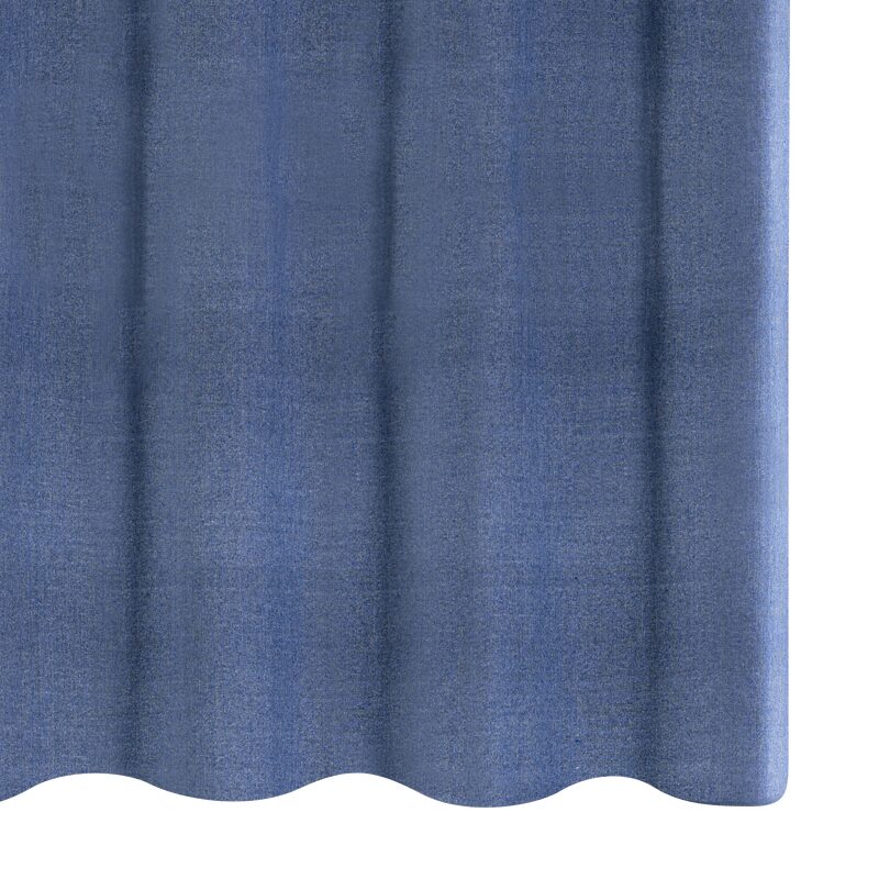 Rideau JIMMY coloris bleu jean 140 x 260 cm