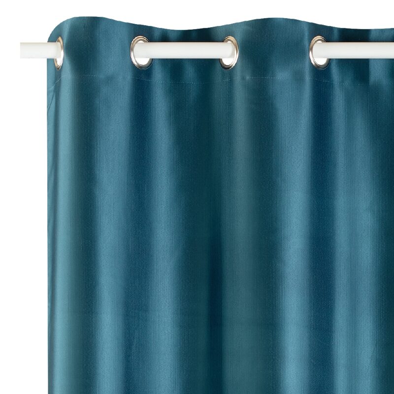 Rideau occultant SHAVANA coloris bleu paon 140 x 260 cm