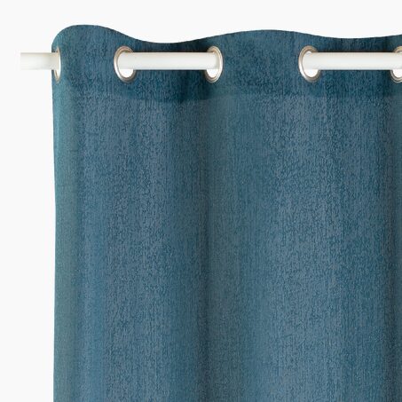 Rideau MANUS coloris bleu jean 140 x 260 cm