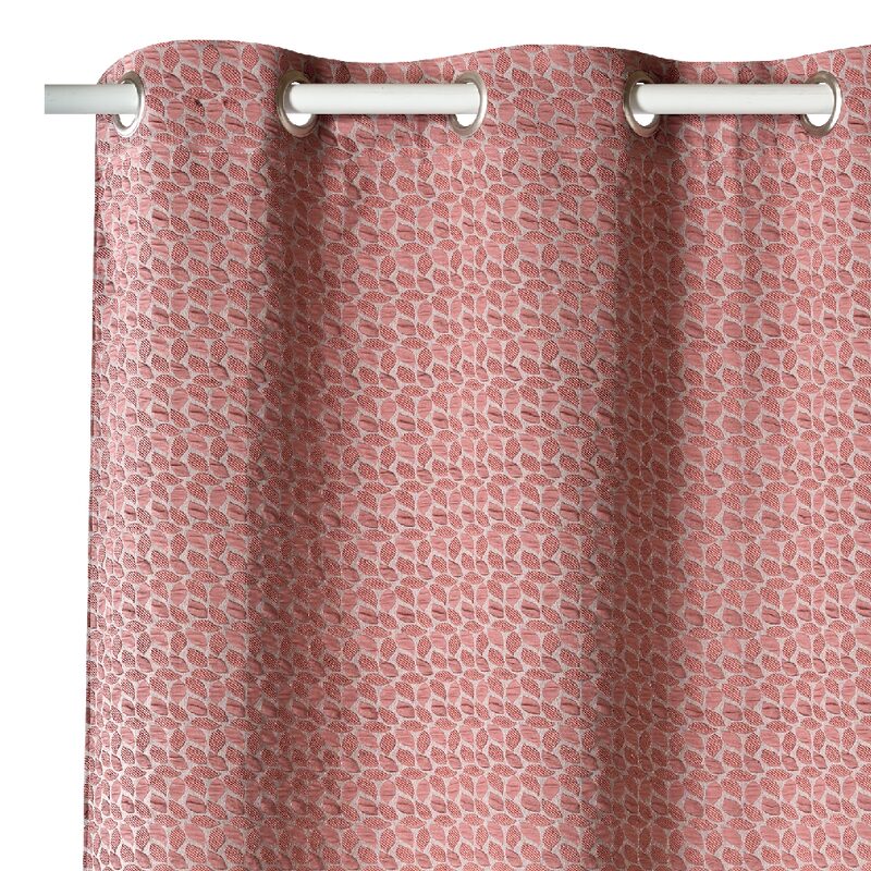 Rideau LORI coloris rose thé 140 x 260 cm
