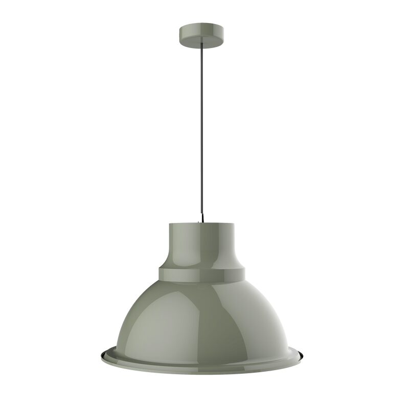 Suspension LOFT coloris vert de gris 29 x 39 cm