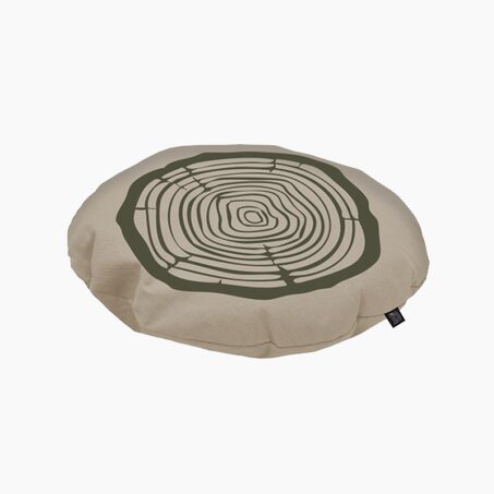 Pouf WOODTREE coloris marron