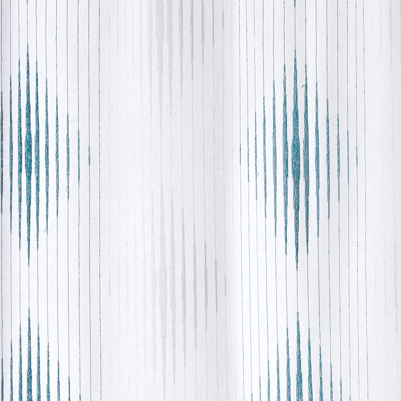 Voilage JIHY coloris bleu paon 140 x 260 cm