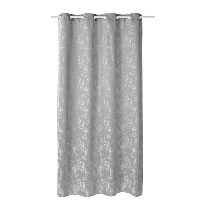 Rideau PALMAS coloris Gris clair 140 x 260 cm