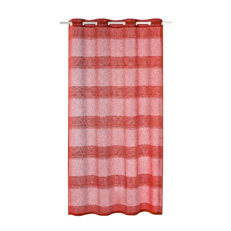 Voilage CASCINA coloris brique 140 x 240 cm
