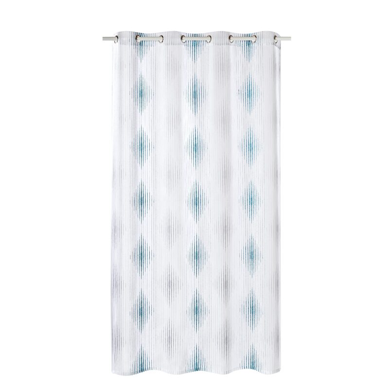 Voilage JIHY coloris bleu paon 140 x 260 cm