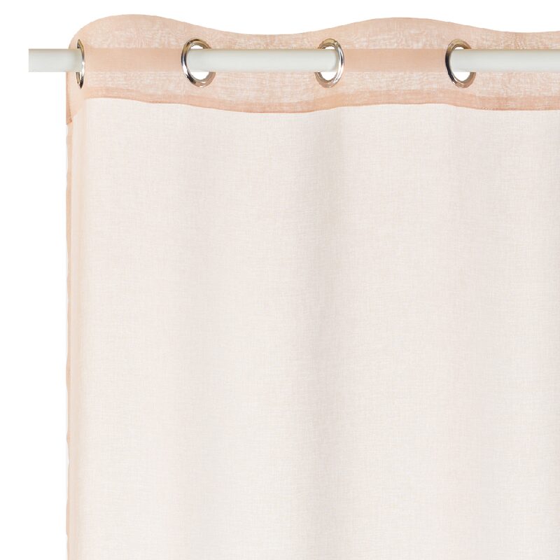 Voilage COLORS coloris beige 140 x 260 cm