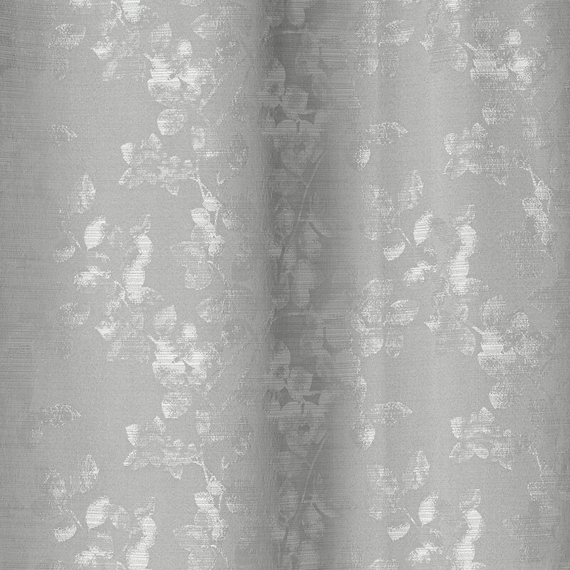 Rideau PALMAS coloris Gris clair 140 x 260 cm