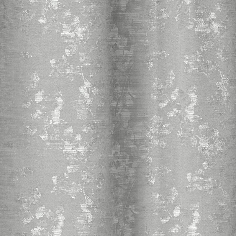 Rideau PALMAS coloris Gris clair 140 x 260 cm