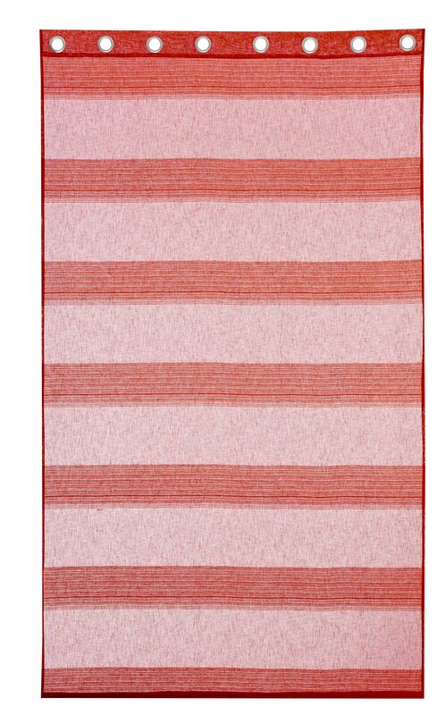 Voilage CASCINA coloris brique 140 x 240 cm