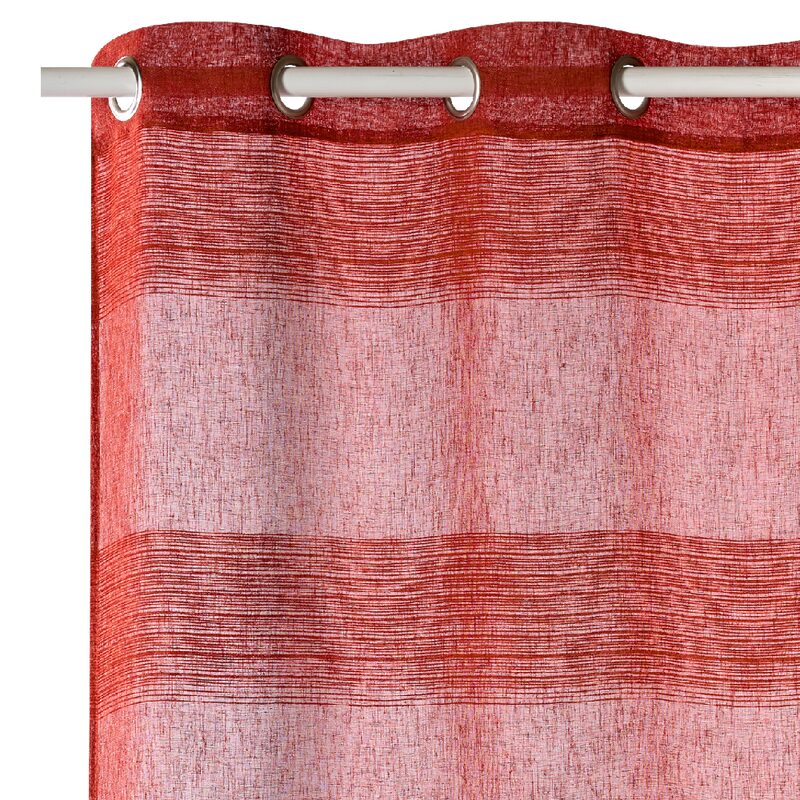 Voilage CASCINA coloris brique 140 x 240 cm