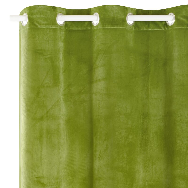 Rideau NEGRESCO coloris olive 140 x 260 cm