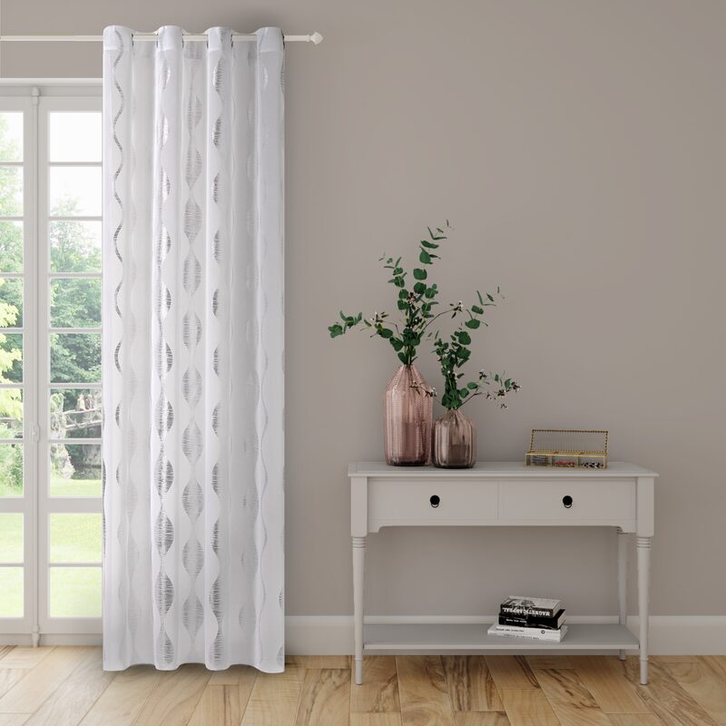 Voilage SORA coloris blanc 140 x 240 cm