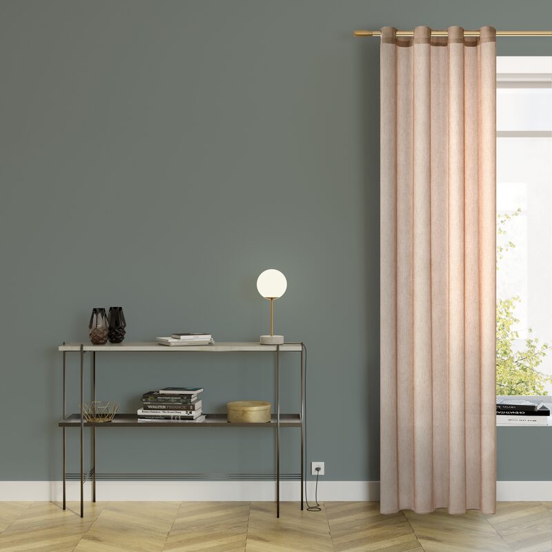 Voilage SCHIAPA coloris mordoré 140 x 240 cm