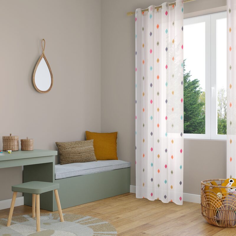 Voilage ZANTE coloris multicolore 140 x 240 cm