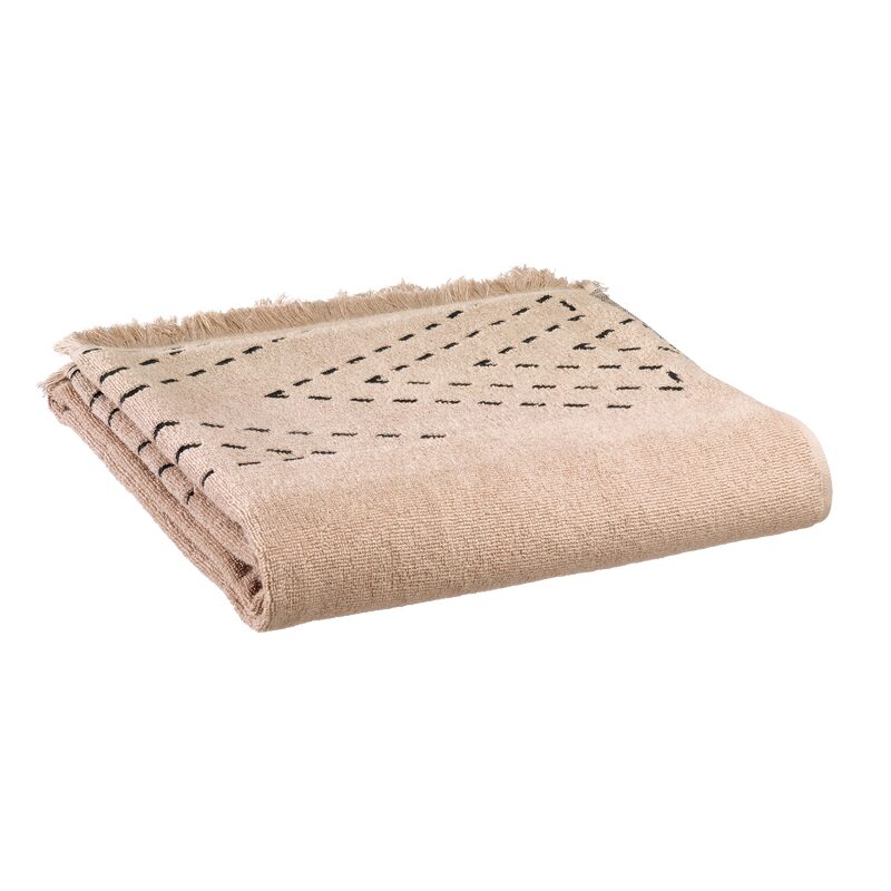 Drap de douche JULIA coloris sésame 70 x 140 cm