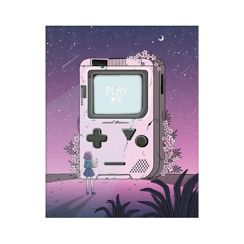Tableau GAMERGIRL coloris rose