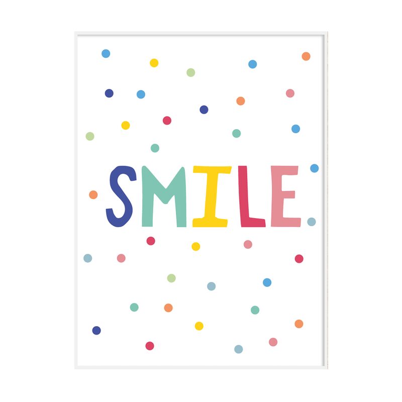 Tableau SMILE coloris multicolore