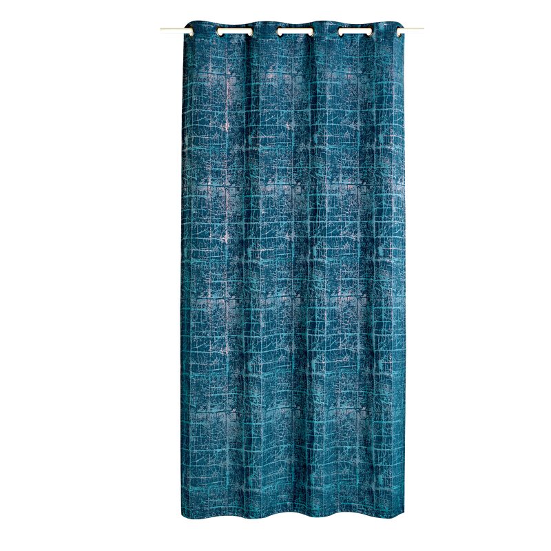 Rideau ERZA coloris pétrole 140 x 260 cm