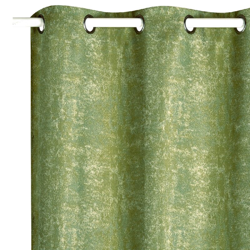 Rideau FOGGY coloris vert olive 140 x 260 cm