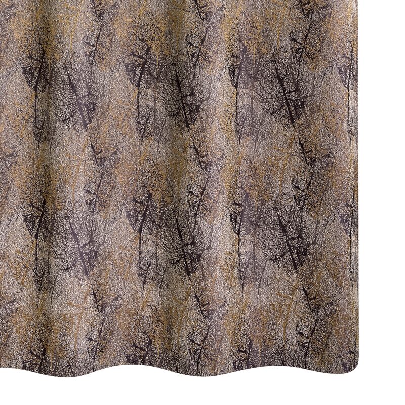 Rideau CALCERA coloris brun 140 x 260 cm