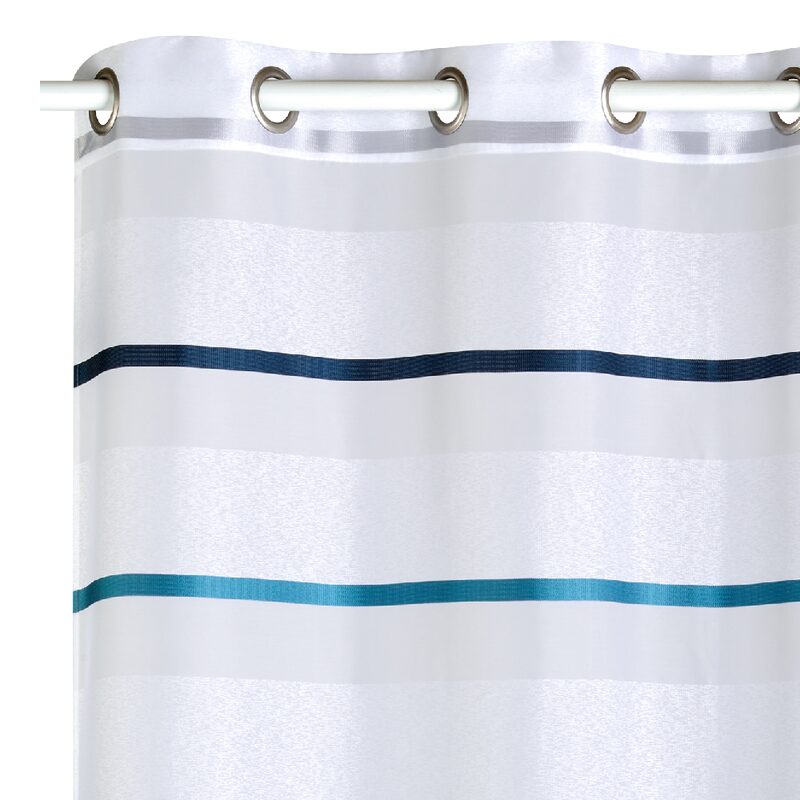 Voilage GALEA coloris bleu pétrole 140 x 240 cm