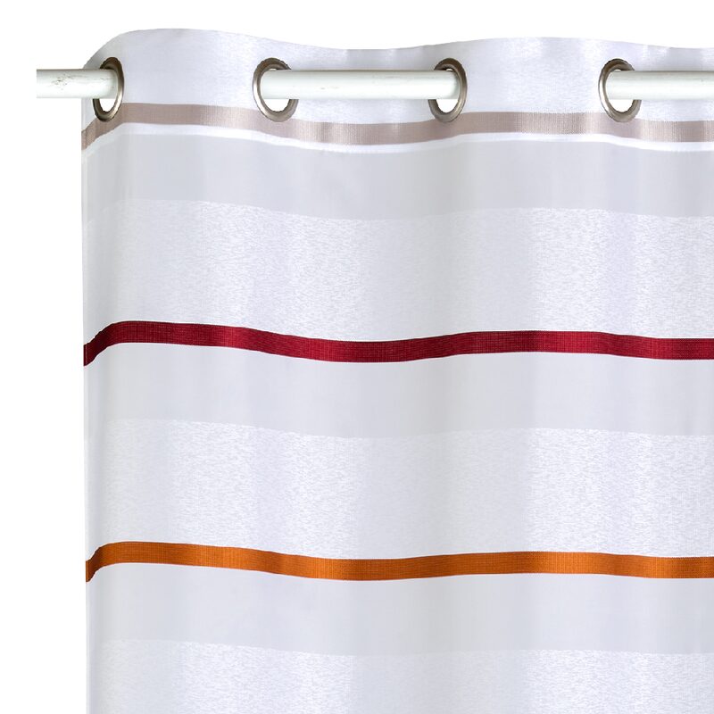 Voilage GALEA coloris brique 140 x 240 cm