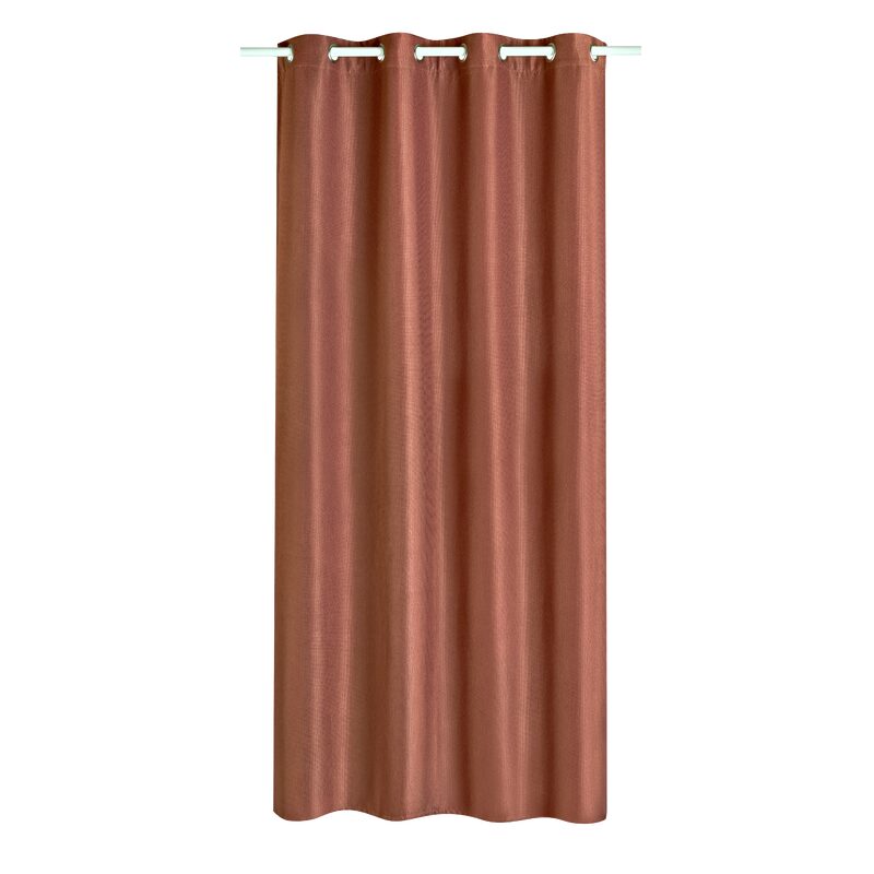 Rideau occultant HUGO coloris terracotta 140 x 260 cm
