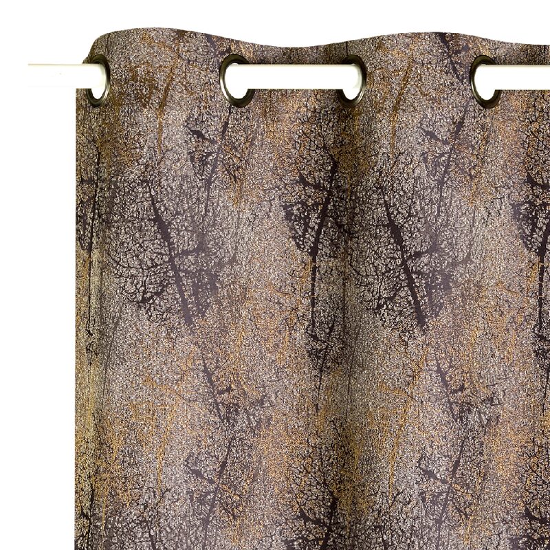 Rideau CALCERA coloris brun 140 x 260 cm