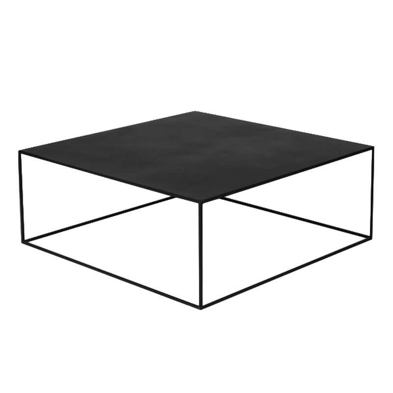 Table basse OTIS coloris noir 85 x 85 cm