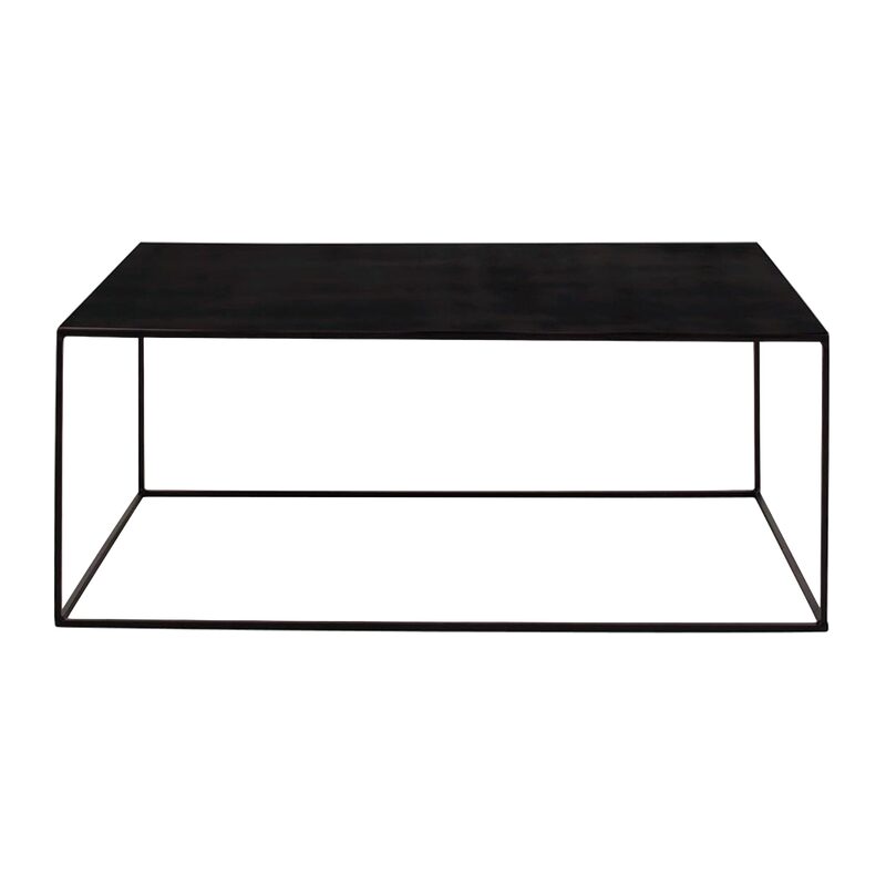 Table basse OTIS coloris noir 85 x 85 cm