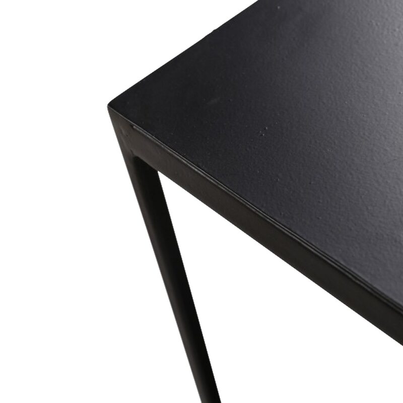 Table basse OTIS coloris noir 85 x 85 cm