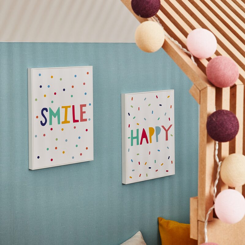Tableau SMILE coloris multicolore