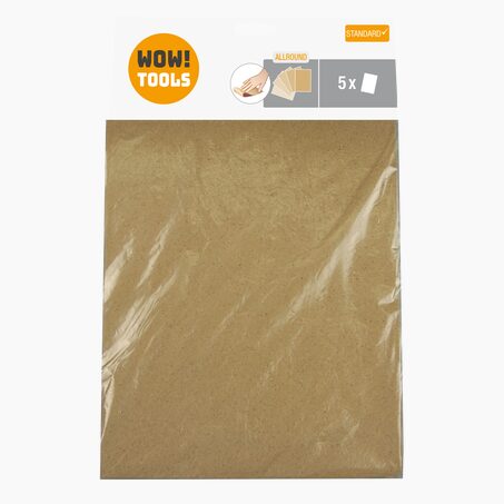 5 feuilles abrasives papier de verre