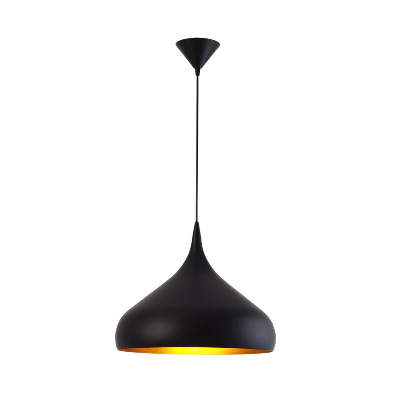 Suspension VISCONTI coloris noir et or 34,5 x 42,2 cm