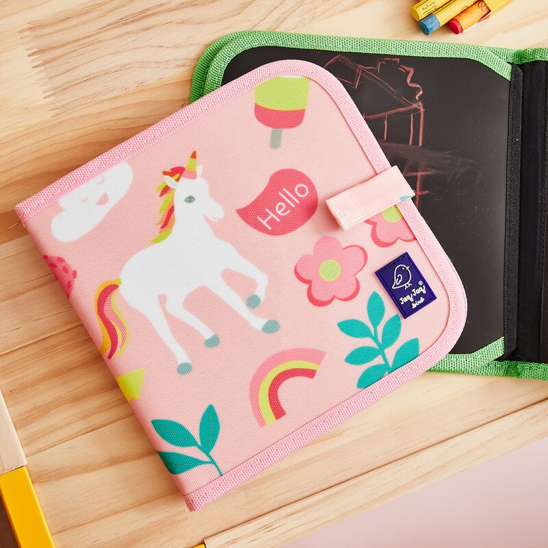 Coloriage CAHIER ARDOISE LICORNE + 4 CRAIES ZÉRO POUSSIÈRE