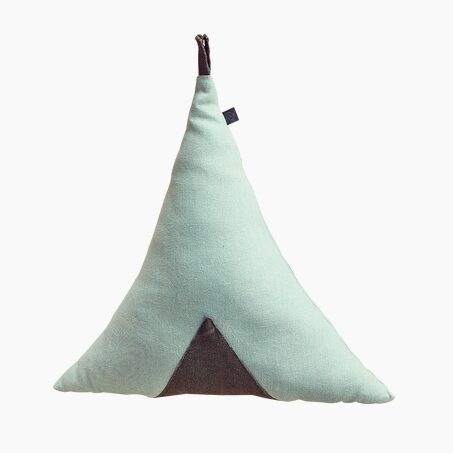 OVERSEAS Coussin TIPI coloris vert 45 x 50 cm