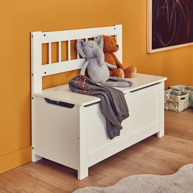 Coffre enfant JUDE coloris blanc