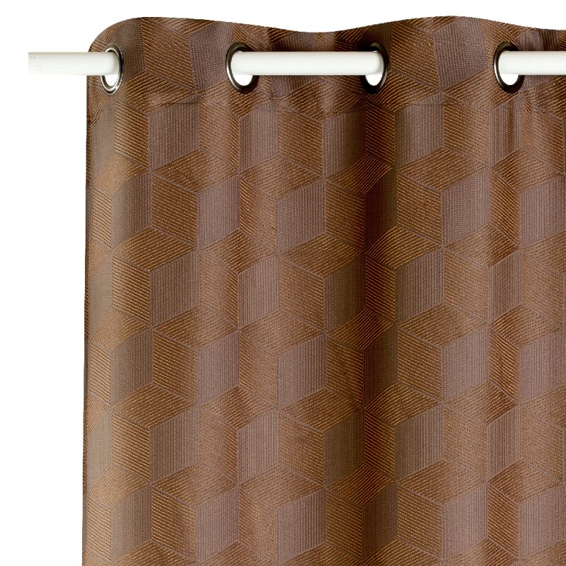 Rideau BRYAN coloris brique 140 x 260 cm