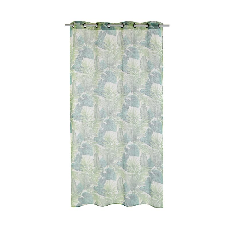 Voilage Lin PECAN coloris vert 150 x 240 cm