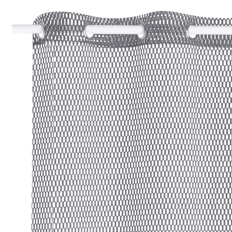 Voilage TAO coloris anthracite 140 x 240 cm