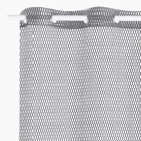 Voilage TAO coloris anthracite 140 x 240 cm