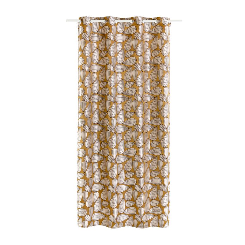 Rideau KOPEE coloris safran 140 x 260 cm