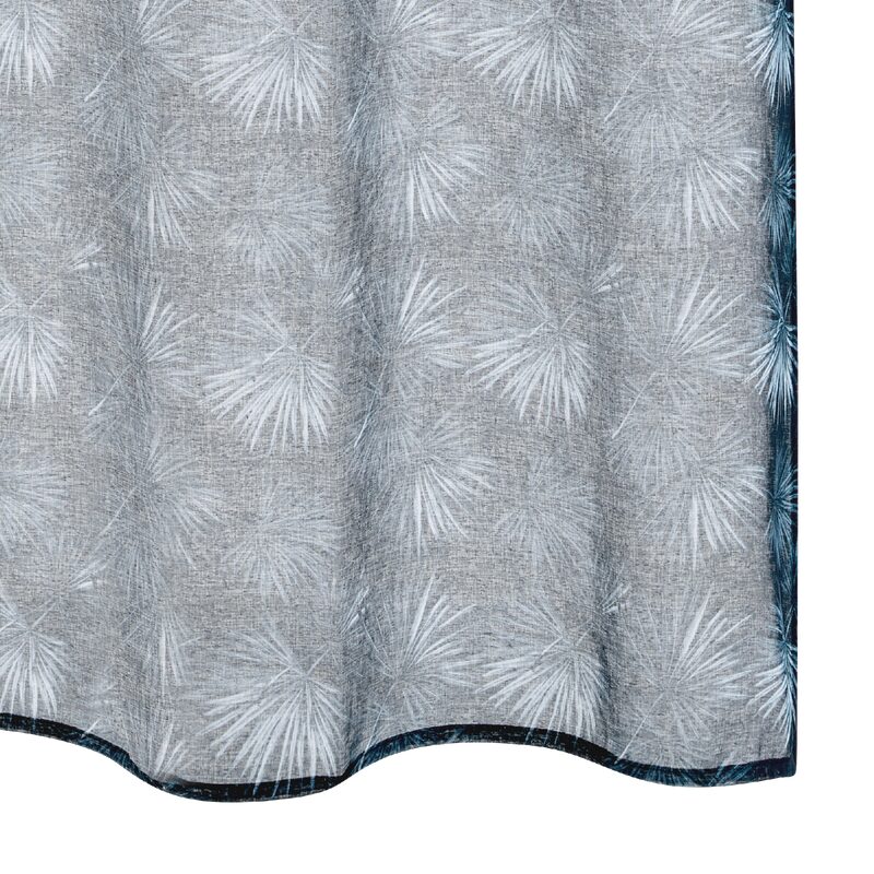 Voilage YAPA coloris bleu nuit 135 x 240 cm