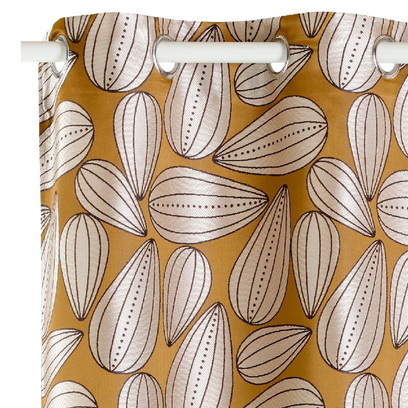 Rideau KOPEE coloris safran 140 x 260 cm